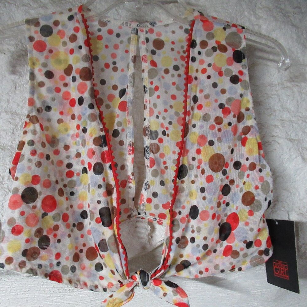 The Diving Girl Collection Polka Dot Tie Halter Size M